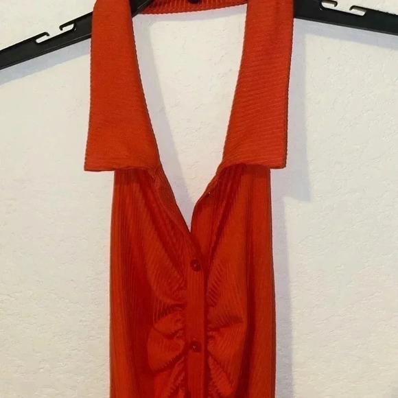 JAMIE LAYLA Petite Ruched Halter Open Back Bodycon Dress Size PL - Picture 5 of 9